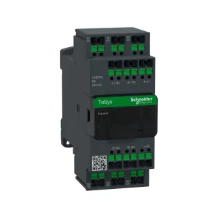 Schneider Electric CAD32ABD, TeSys Deca, 3NA+2NK, Snap-in Bağlantılı Yardımcı Kontaktör, 24 Volt DC