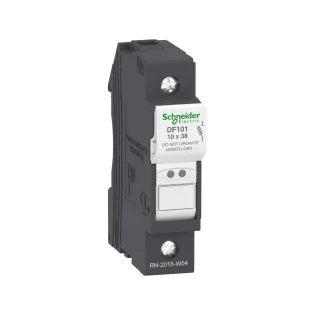 Schneider Electric DF101, TeSys DF, 32 Amper, 1 Kutuplu, Kartuş Sigorta Yuvası, 10x38mm Sigortalar için