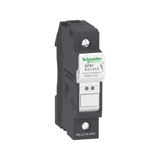 Schneider Electric DF81, TeSys DF, 25 Amper, 1 Kutuplu, Kartuş Sigorta Yuvası, 8.5x31.5mm Sigortalar için