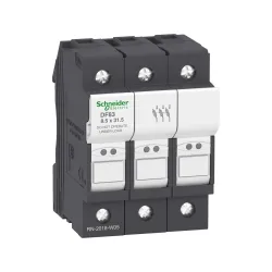 Schneider Electric DF83, TeSys DF, 25 Amper, 3 Kutuplu, Kartuş Sigorta Yuvası, 8.5x31.5mm Sigortalar için