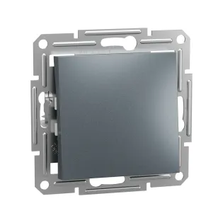 Schneider Electric EPH0100162, Asfora Plus, Çelik, Anahtar, Çerçevesiz