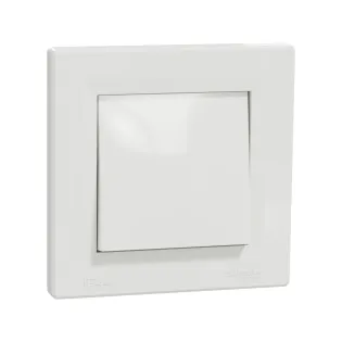 Schneider Electric EPH0400421, Asfora, Beyaz, Vavien Anahtar, IP44, Çerçeveli