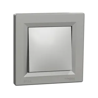 Schneider Electric EPH0400461, Asfora Plus, Alüminyum, Vavien Anahtar, IP44, Çerçeveli