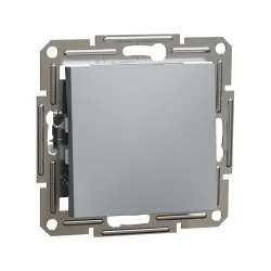 Schneider Electric EPH0700162, Asfora Plus, Çelik, Liht Anahtarı, Çerçevesiz