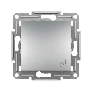 Schneider Electric EPH0800161, Asfora Plus, Alüminyum, Liht Anahtarı, Zil İşaretli, Çerçevesiz