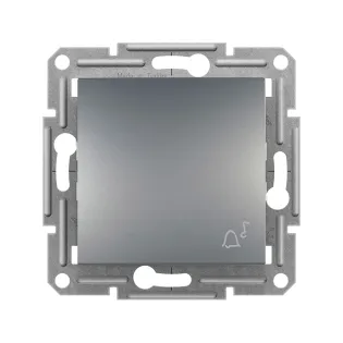Schneider Electric EPH0800162, Asfora Plus, Çelik, Liht Anahtarı, Zil İşaretli, Çerçevesiz