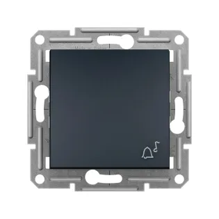 Schneider Electric EPH0800171, Asfora Plus, Antrasit, Liht Anahtarı, Zil İşaretli, Çerçevesiz