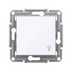 Schneider Electric EPH0970121, Asfora, Beyaz, Liht Anahtarı, Işık İşaretli, Çerçevesiz