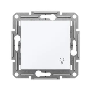 Schneider Electric EPH0970121, Asfora, Beyaz, Liht Anahtarı, Işık İşaretli, Çerçevesiz