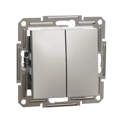 Schneider Electric EPH1100169, Asfora Plus, Bronz, İkili Liht Anahtarı, Çerçevesiz