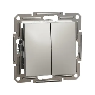 Schneider Electric EPH1100169, Asfora Plus, Bronz, İkili Liht Anahtarı, Çerçevesiz