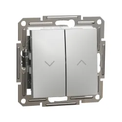 Schneider Electric EPH1300161, Asfora Plus, Alüminyum, Jaluzi Kumanda Liht Anahtarı, Çerçevesiz