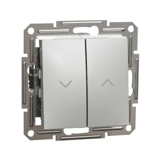 Schneider Electric EPH1300161, Asfora Plus, Alüminyum, Jaluzi Kumanda Liht Anahtarı, Çerçevesiz