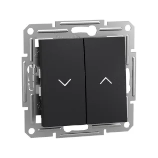 Schneider Electric EPH1300171, Asfora Plus, Antrasit, Jaluzi Kumanda Liht Anahtarı, Çerçevesiz