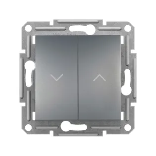Schneider Electric EPH1300562, Asfora Plus, Çelik, Jaluzi Kumanda Anahtarı, Çerçevesiz