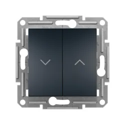 Schneider Electric EPH1300571, Asfora Plus, Antrasit, Jaluzi Kumanda Anahtarı, Çerçevesiz