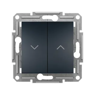 Schneider Electric EPH1300571, Asfora Plus, Antrasit, Jaluzi Kumanda Anahtarı, Çerçevesiz
