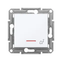 Schneider Electric EPH1770121, Asfora, Beyaz, Liht Anahtarı, Işıklı, Zil İşaretli, Çerçevesiz