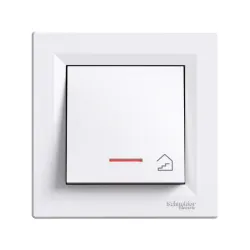 Schneider Electric EPH1970121, Asfora, Beyaz, Liht Anahtarı, Işıklı, Merdiven İşaretli, Çerçevesiz