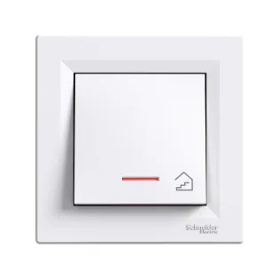 Schneider Electric EPH1970121, Asfora, Beyaz, Liht Anahtarı, Işıklı, Merdiven İşaretli, Çerçevesiz