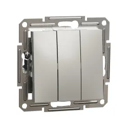 Schneider Electric EPH2100169, Asfora Plus, Bronz, Üçlü Anahtar, Çerçevesiz