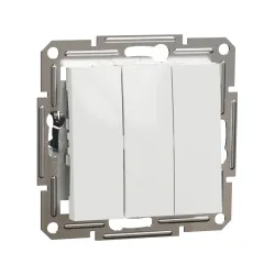 Schneider Electric EPH2170121, Asfora, Beyaz, Üçlü Anahtar, Çerçevesiz