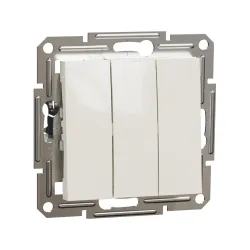 Schneider Electric EPH2170123, Asfora, Krem, Üçlü Anahtar, Çerçevesiz
