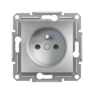 Schneider Electric EPH2800161, Asfora Plus, Alüminyum, UPS Priz, Çerçevesiz