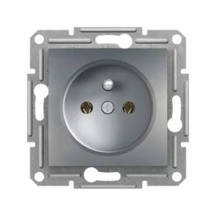 Schneider Electric EPH2800162, Asfora Plus, Çelik, UPS Priz, Çerçevesiz