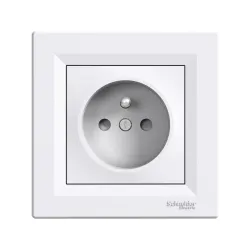 Schneider Electric EPH2800221, Asfora, Beyaz, UPS Priz, Çocuk Korumalı, Çerçeveli