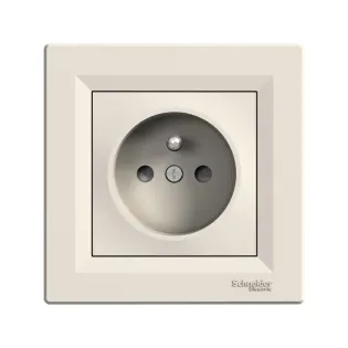 Schneider Electric EPH2800223, Asfora, Krem, UPS Priz, Çocuk Korumalı, Çerçeveli