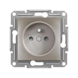 Schneider Electric EPH2800269, Asfora Plus, Bronz, UPS Priz, Çocuk Korumalı, Çerçeveli