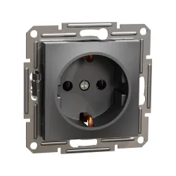 Schneider Electric EPH2900171, Asfora Plus, Antrasit, Topraklı Priz, Çerçevesiz