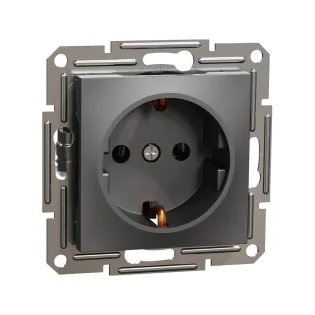 Schneider Electric EPH2900171, Asfora Plus, Antrasit, Topraklı Priz, Çerçevesiz