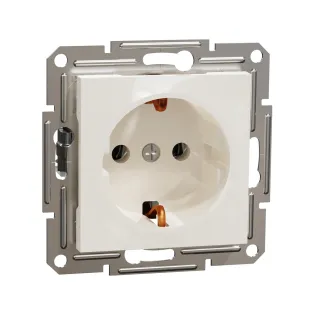 Schneider Electric EPH2970123, Asfora, Krem, Topraklı Priz, Çerçevesiz