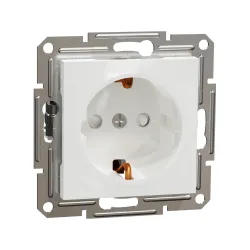 Schneider Electric EPH2970221, Asfora, Beyaz, Topraklı Priz, Çocuk Korumalı, Çerçevesiz