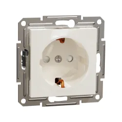 Schneider Electric EPH2970223, Asfora, Krem, Topraklı Priz, Çocuk Korumalı, Çerçevesiz