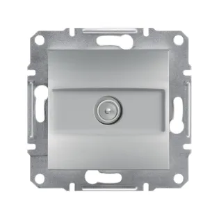 Schneider Electric EPH3200161, Asfora Plus, Alüminyum, TV Prizi, Sonlu, Çerçevesiz
