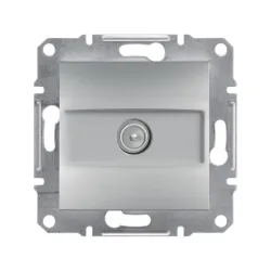 Schneider Electric EPH3200361, Asfora Plus, Alüminyum, TV Prizi, Geçişli, 8dB, Çerçevesiz