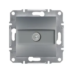 Schneider Electric EPH3200362, Asfora Plus, Çelik, TV Prizi, Geçişli, 8dB, Çerçevesiz