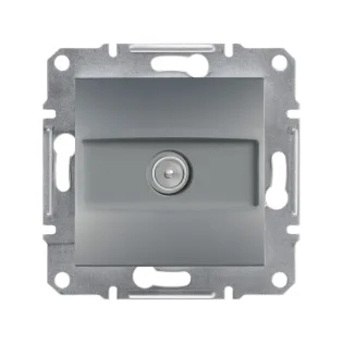Schneider Electric EPH3200362, Asfora Plus, Çelik, TV Prizi, Geçişli, 8dB, Çerçevesiz
