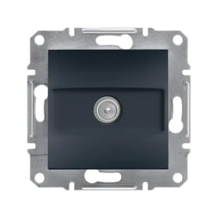 Schneider Electric EPH3200371, Asfora Plus, Antrasit, TV Prizi, Geçişli, 8dB, Çerçevesiz