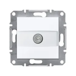 Schneider Electric EPH3270121, Asfora, Beyaz, TV Prizi, Sonlu, Çerçevesiz