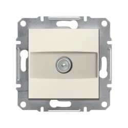Schneider Electric EPH3270123, Asfora, Krem, TV Prizi, Sonlu, Çerçevesiz