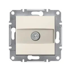 Schneider Electric EPH3270323, Asfora, Krem, TV Prizi, Geçişli, 8dB, Çerçevesiz