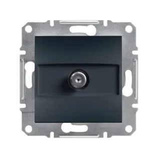 Schneider Electric EPH3700171, Asfora Plus, Antrasit, SAT Prizi, Sonlu, Çerçevesiz