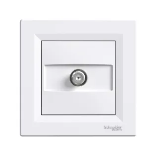 Schneider Electric EPH3700221, Asfora, Beyaz, SAT Prizi, Geçişli, 4 dB, Çerçeveli