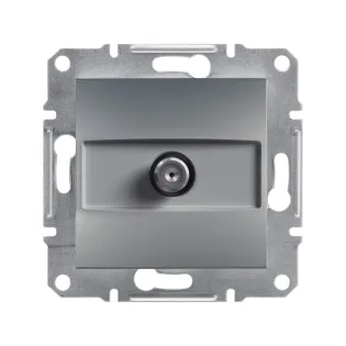 Schneider Electric EPH3700262, Asfora Plus, Çelik, SAT Prizi, Geçişli, 4 dB, Çerçeveli