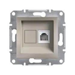 Schneider Electric EPH4100169, Asfora Plus, Bronz, Nümeris Telefon Prizi, RJ11, Çerçevesiz