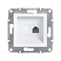 Schneider Electric EPH4170121, Asfora, Beyaz, Nümeris Telefon Prizi, RJ11, Çerçevesiz